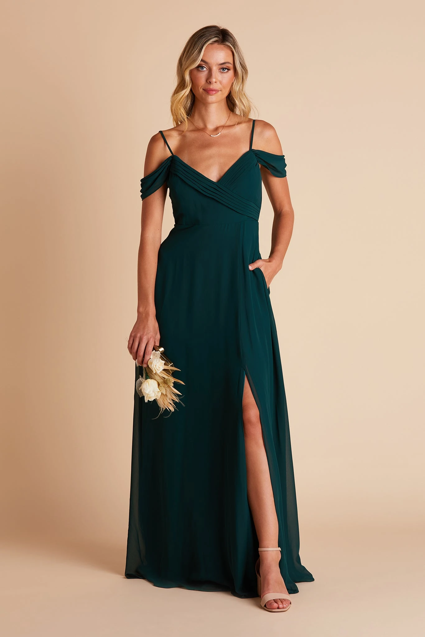Spence Convertible Dress - Emerald 6 Spence Convertible Dress - Emerald - Image 4