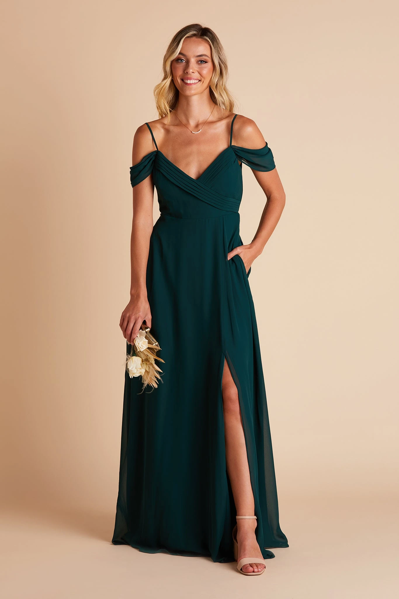 Spence Convertible Dress - Emerald 9 Spence Convertible Dress - Emerald - Image 7