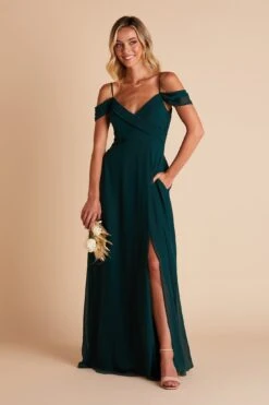 Spence Convertible Dress - Emerald 27 Spence Convertible Dress - Emerald -Cheap Plush Attire Store BIRDY GREY SPENCE CONVERTIBLE SLIT BRIDESMAID EMERALD 06