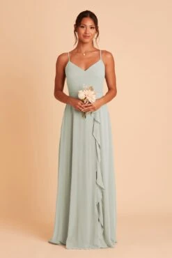 Theresa Chiffon Dress - Sage