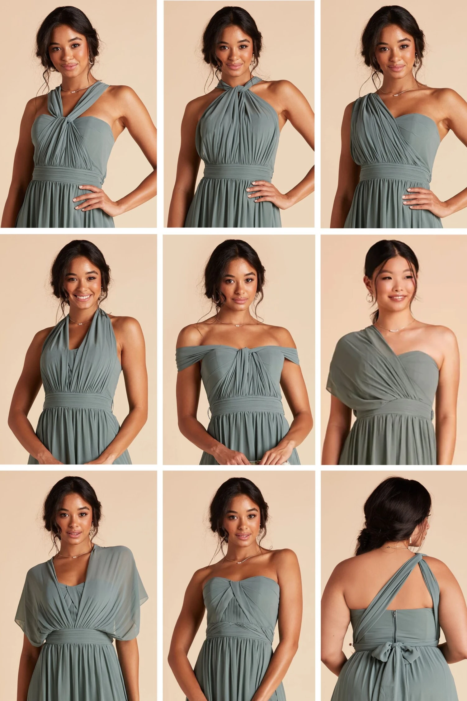 Grace Convertible Dress - Dusty Blue 12 Grace Convertible Dress - Dusty Blue - Image 10