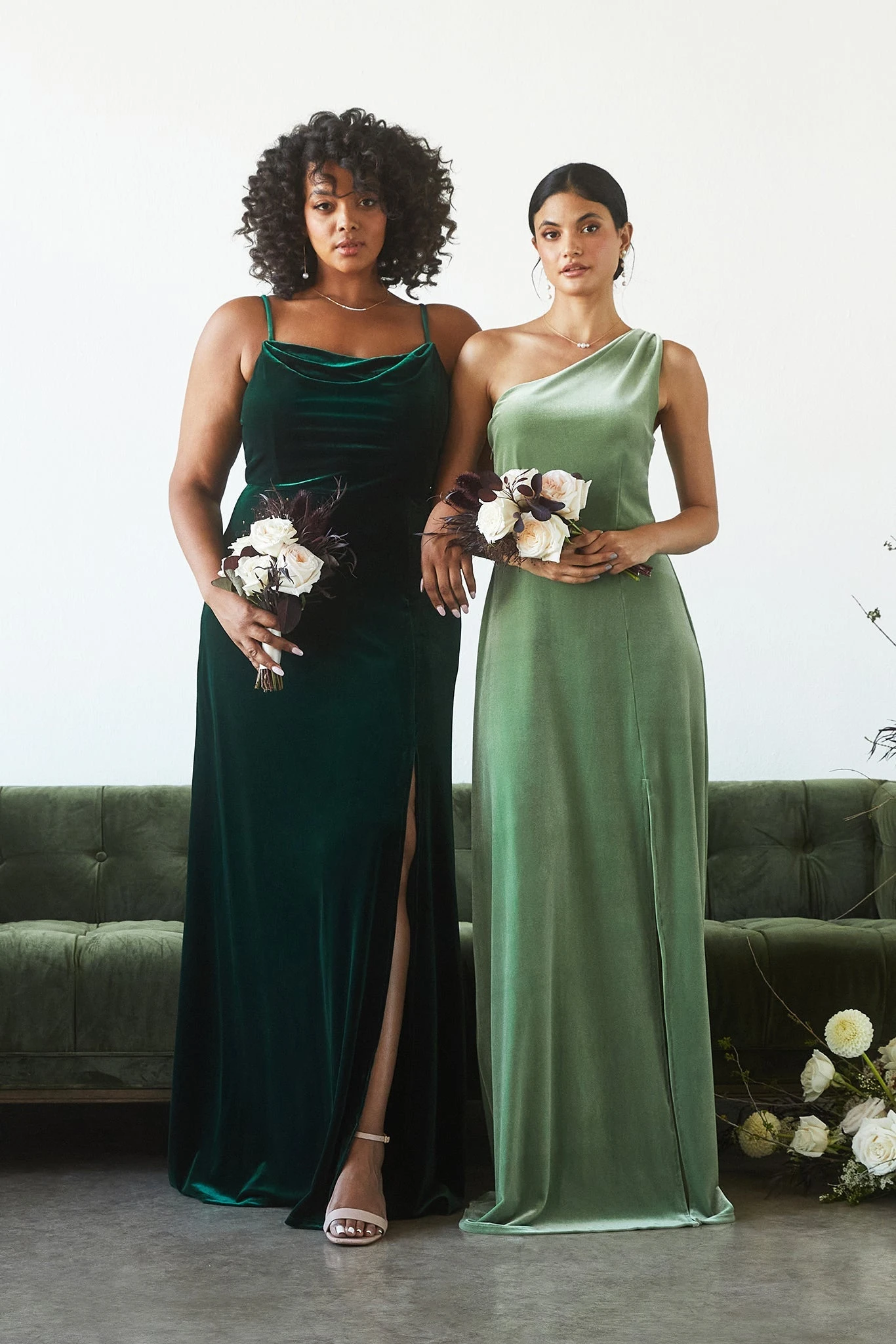 Ash Velvet Dress - Emerald 4 Ash Velvet Dress - Emerald - Image 2