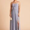 Grace Convertible Dress - Dusty Blue -Cheap Plush Attire Store GRACECONVERTIBLEDRESS DUSTYBLUE SLIT