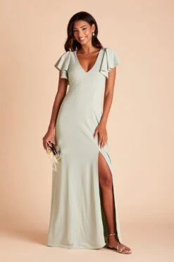Hannah Crepe Dress - Sage