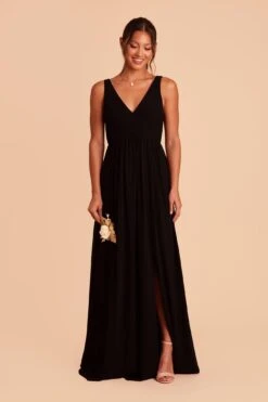 Laurie Empire Dress - Black 15 Laurie Empire Dress - Black -Cheap Plush Attire Store black laurie slit bridesmaid dress 02