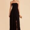 Winnie Convertible Chiffon Dress - Black -Cheap Plush Attire Store black winnie convertible slit bridesmaid dress 04