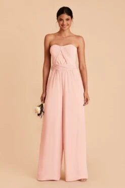 Gigi Convertible Jumpsuit - Blush Pink -Cheap Plush Attire Store blush pink gigi convertible bridesmaid jumpsuit 02 279ed3bc ac99 4bda bb65 a0c711a874b6