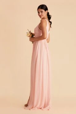 Laurie Empire Dress - Blush Pink 15 Laurie Empire Dress - Blush Pink -Cheap Plush Attire Store blush pink laurie slit bridesmaid dress 07