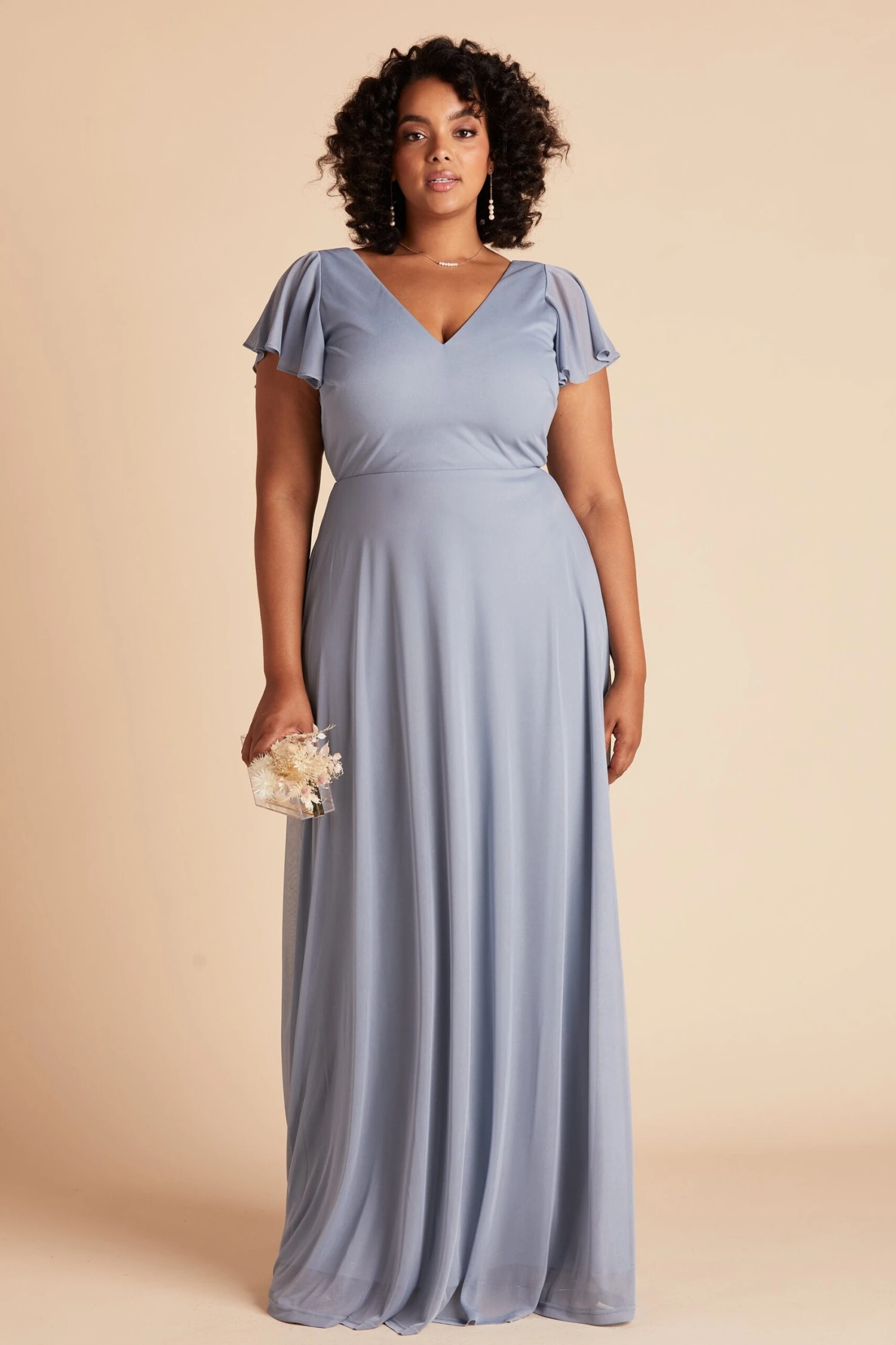 Hannah Dress - Dusty Blue 3 Hannah Dress - Dusty Blue