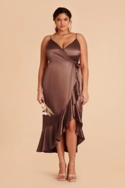 Cheap Plush Attire Store -Cheap Plush Attire Store chocolate brown yc plus size bridesmaid dress 01