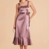 Eugenia Shiny Satin Convertible Midi Dress - Dark Mauve 1 Eugenia Shiny Satin Convertible Midi Dress - Dark Mauve -Cheap Plush Attire Store dark mauve eugenia convertible satin bridesmaid dress 03