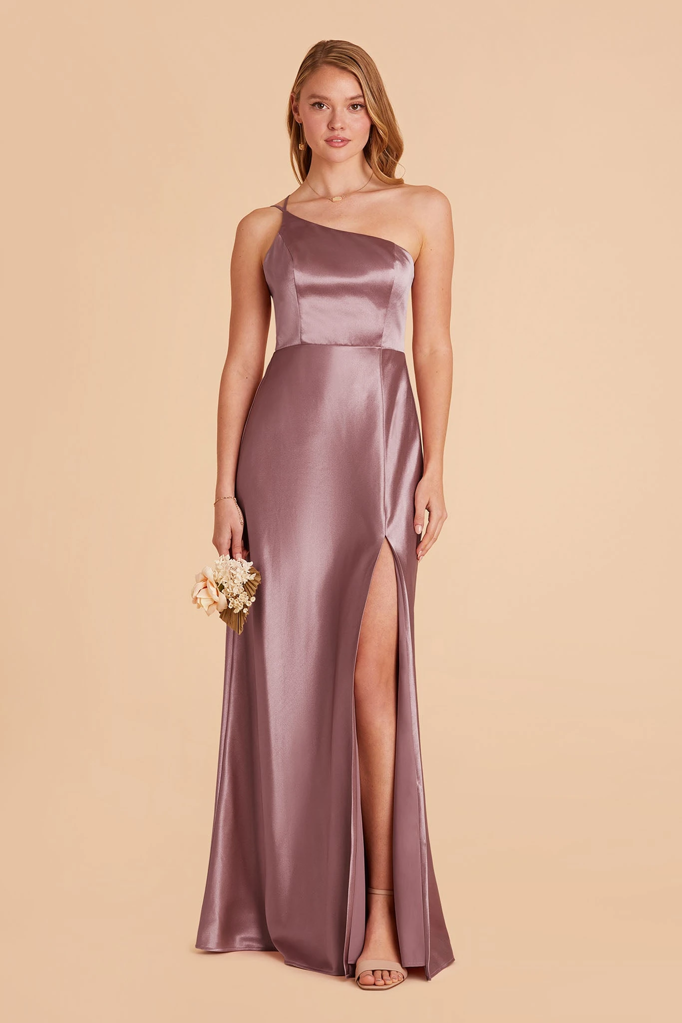 Kensie Shiny Satin Dress- Dark Mauve 6 Kensie Shiny Satin Dress- Dark Mauve - Image 4