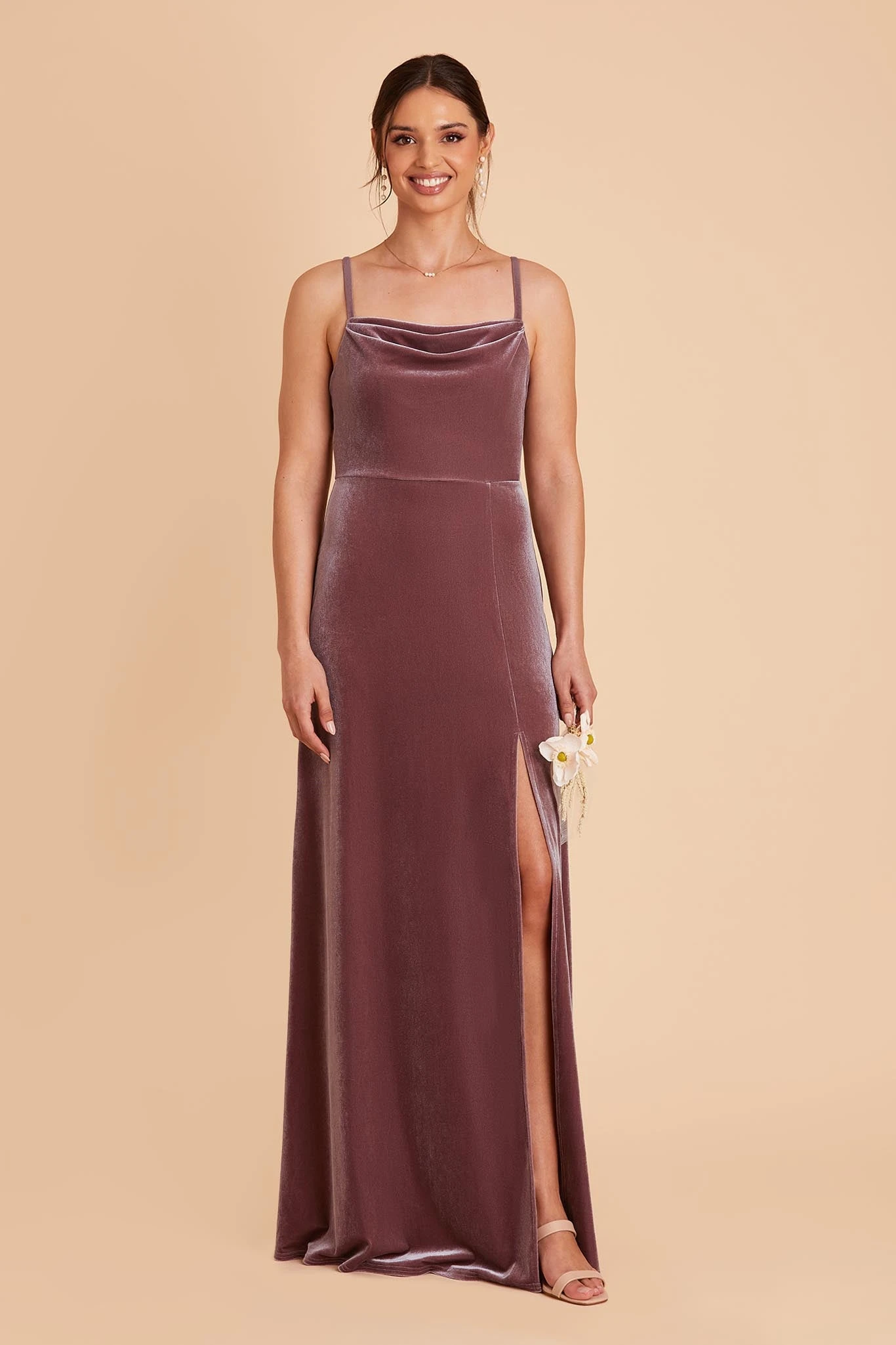Ash Velvet Dress - Desert Rose 5 Ash Velvet Dress - Desert Rose - Image 4