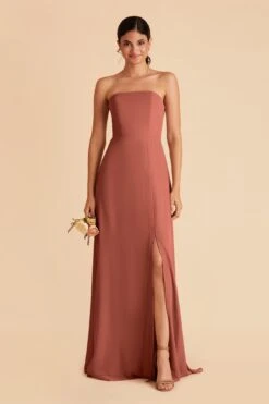 Chris Convertible Chiffon Dress - Desert Rose