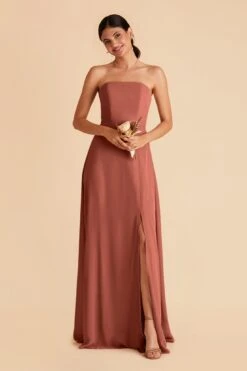 Chris Convertible Chiffon Dress - Desert Rose -Cheap Plush Attire Store desert rose chris convertible bridesmaid dress 05
