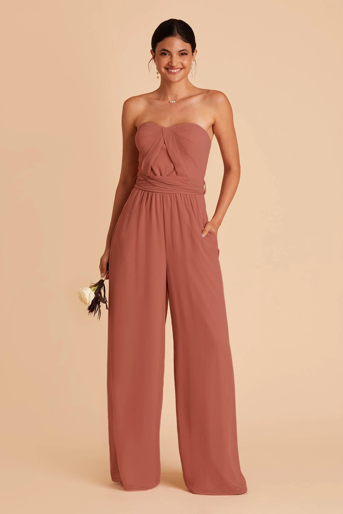 Gigi Convertible Jumpsuit - Desert Rose 7 Gigi Convertible Jumpsuit - Desert Rose - Image 5