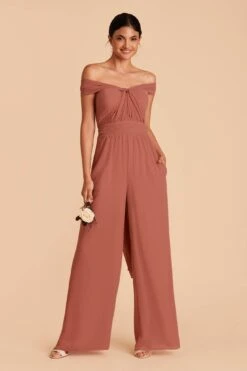 Gigi Convertible Jumpsuit - Desert Rose 13 Gigi Convertible Jumpsuit - Desert Rose -Cheap Plush Attire Store desert rose gigi convertible bridesmaid jumpsuit 03