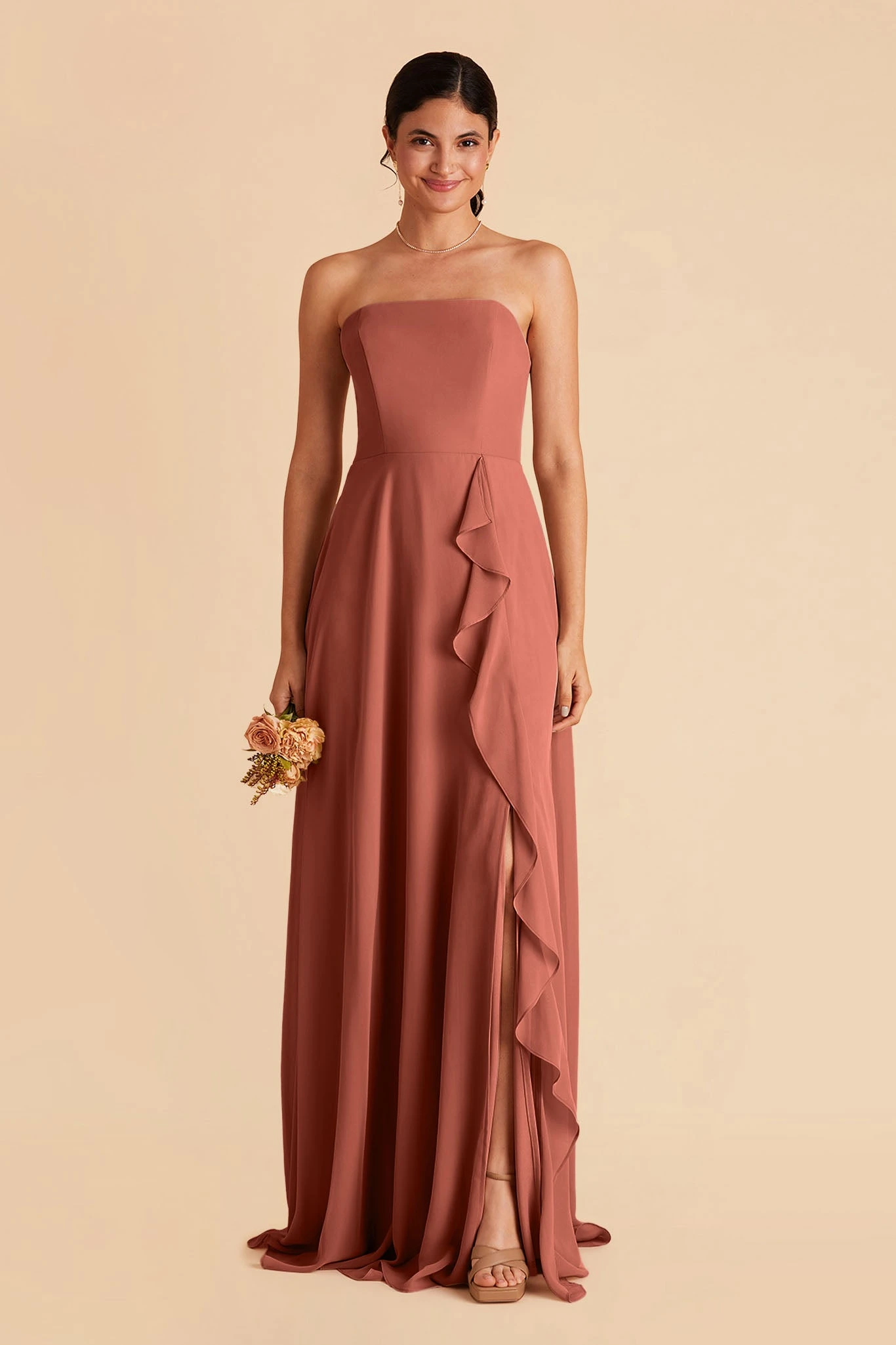 Winnie Convertible Chiffon Dress - Desert Rose 7 Winnie Convertible Chiffon Dress - Desert Rose - Image 5