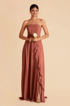 Winnie Convertible Chiffon Dress - Desert Rose