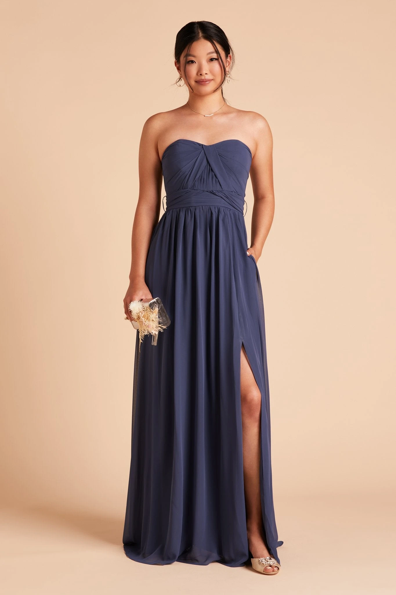 Grace Convertible Dress - Slate Blue 12 Grace Convertible Dress - Slate Blue - Image 10