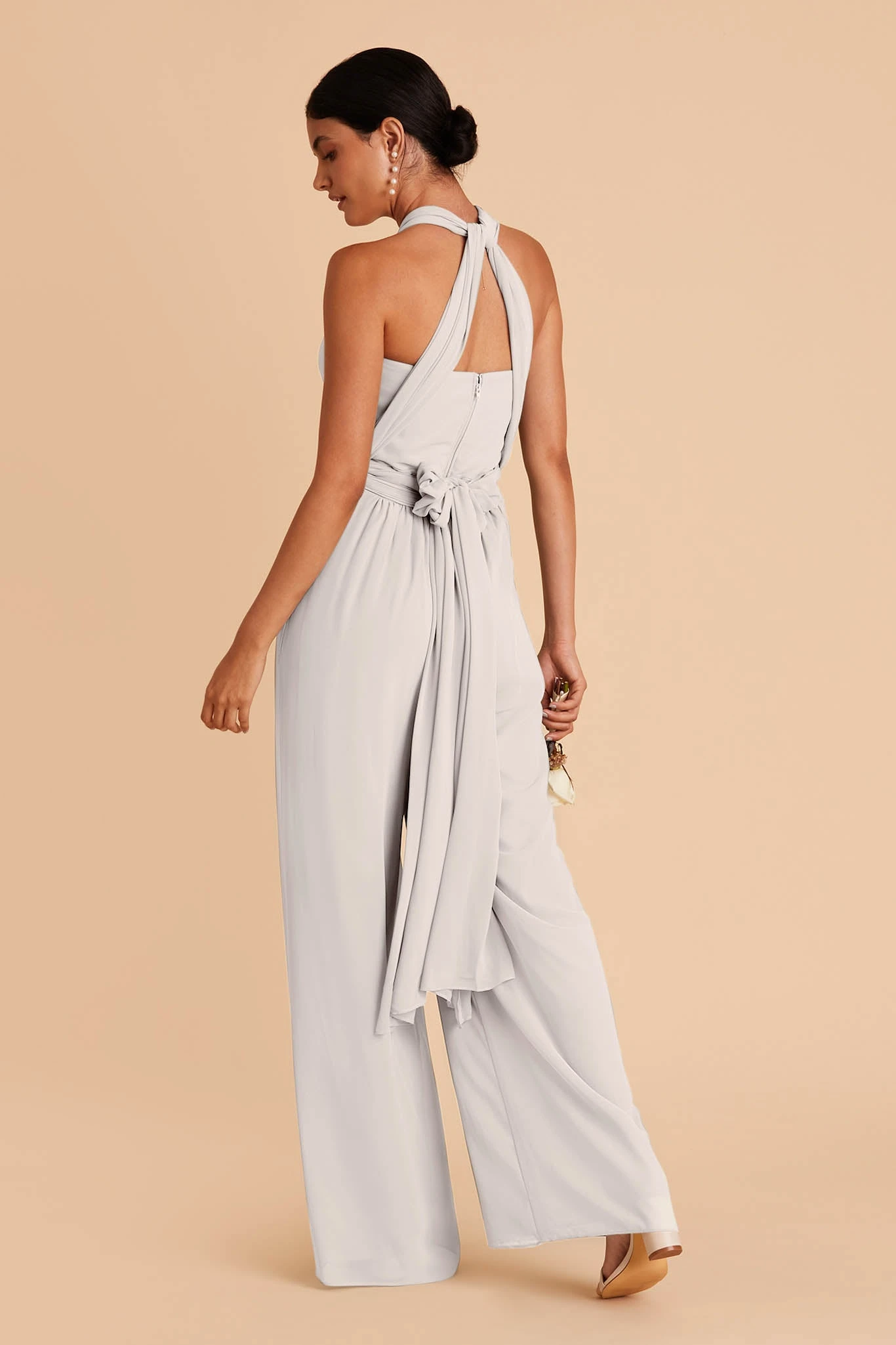 Gigi Convertible Jumpsuit - Dove Gray 7 Gigi Convertible Jumpsuit - Dove Gray - Image 5