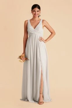 Laurie Empire Dress - Dove Gray 13 Laurie Empire Dress - Dove Gray -Cheap Plush Attire Store dove gray laurie slit bridesmaid dress 01