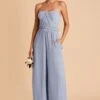 Gigi Convertible Jumpsuit - Dusty Blue 2 Gigi Convertible Jumpsuit - Dusty Blue -Cheap Plush Attire Store dusty blue gigi convertible bridesmaid jumpsuit 01