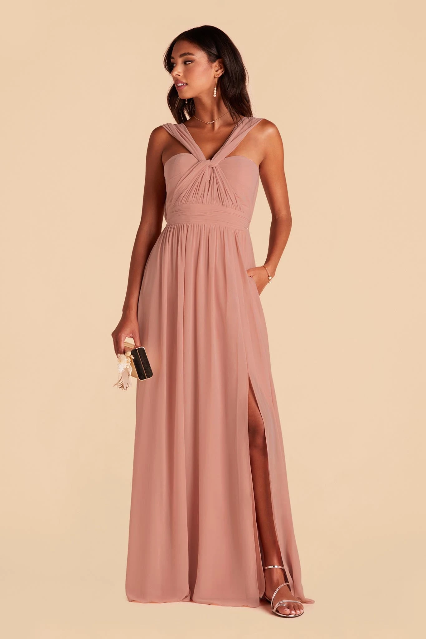Grace Convertible Dress - Dusty Rose 3 Grace Convertible Dress - Dusty Rose