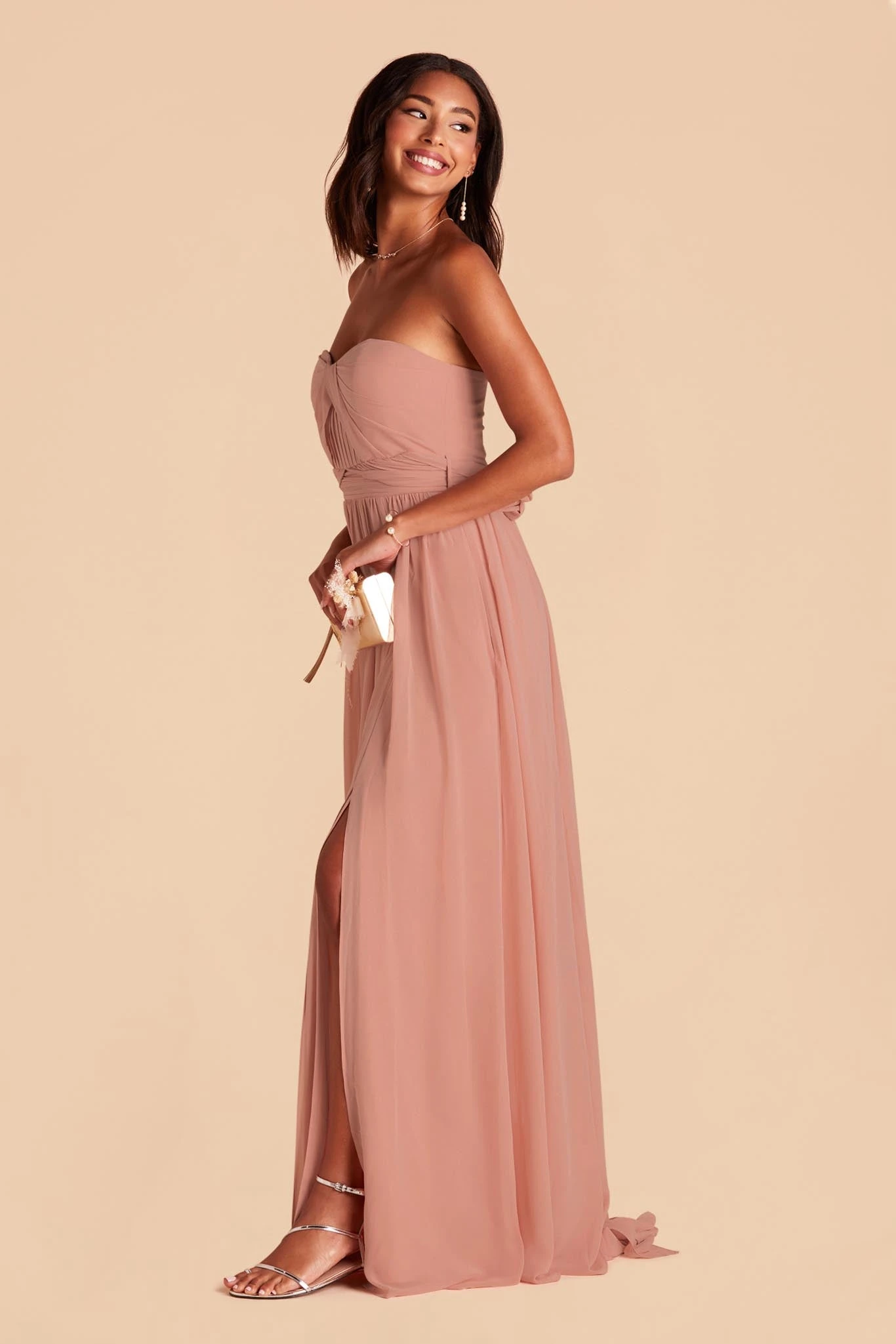 Grace Convertible Dress - Dusty Rose 6 Grace Convertible Dress - Dusty Rose - Image 4