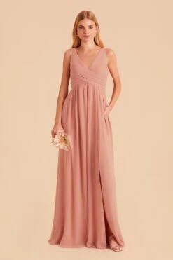 Laurie Empire Dress - Dusty Rose 12 Laurie Empire Dress - Dusty Rose -Cheap Plush Attire Store dusty rose laurie convertible bridesmaid dress 01