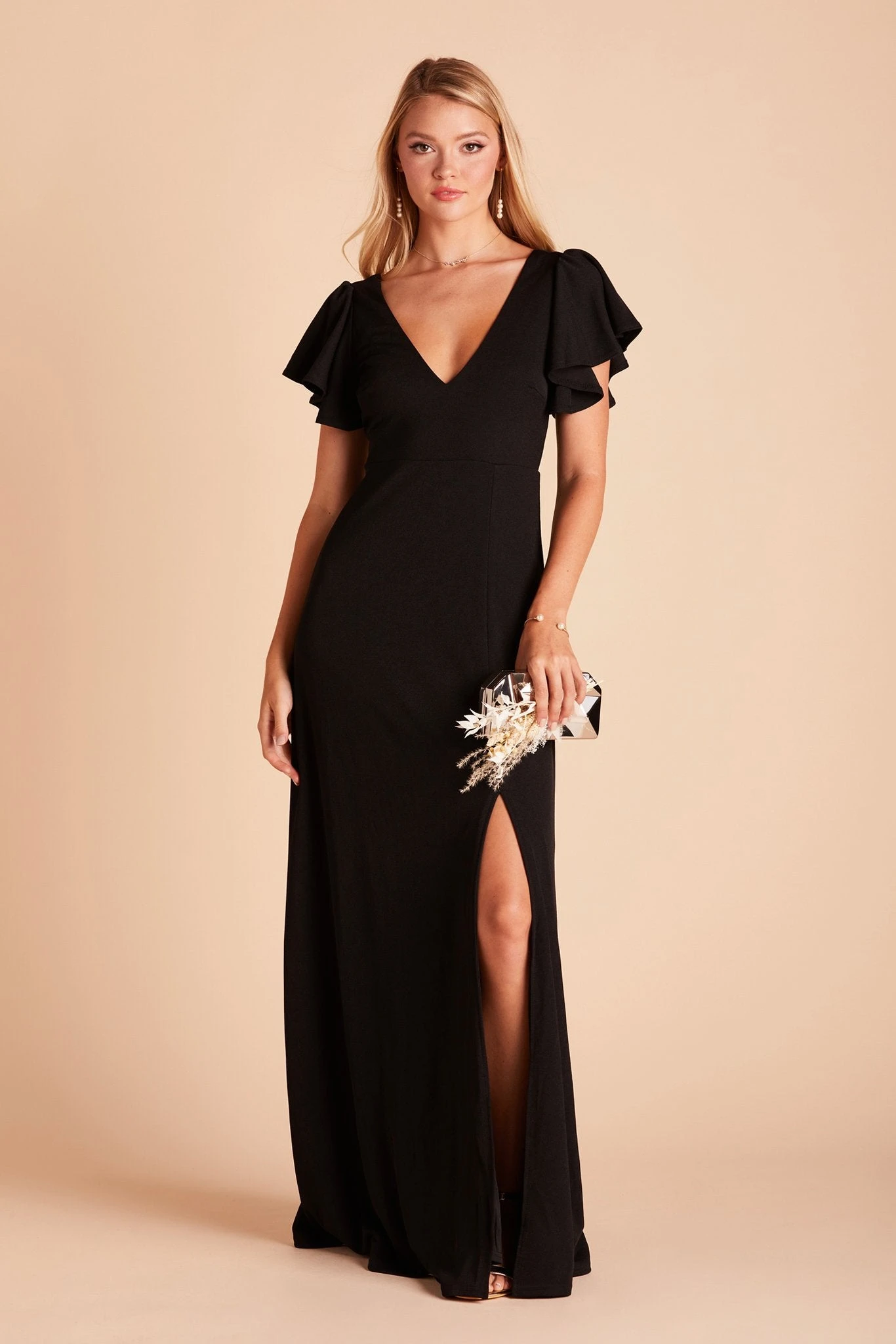 Hannah Crepe Dress - Black 5 Hannah Crepe Dress - Black - Image 3