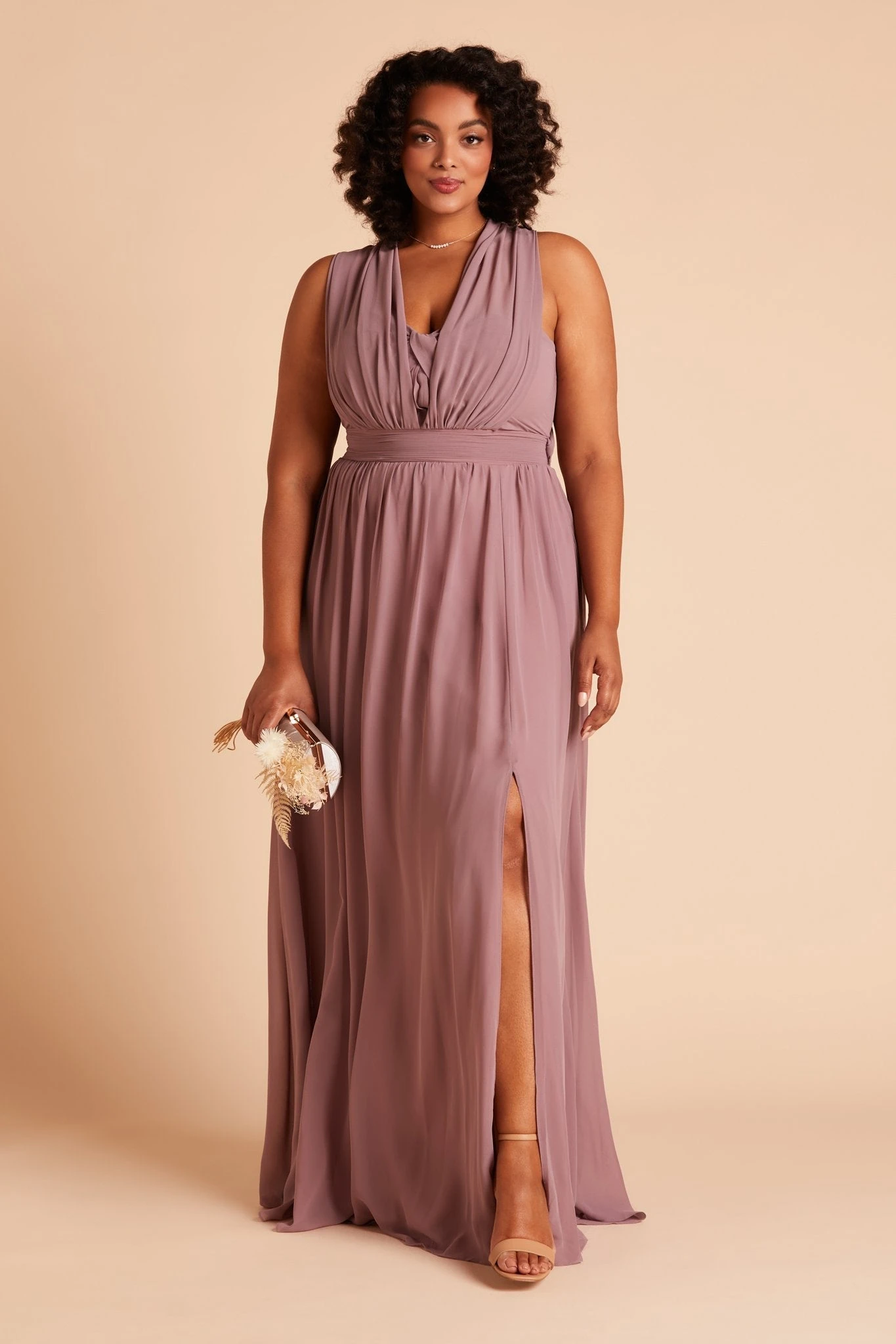 Grace Convertible Dress - Dark Mauve 4 Grace Convertible Dress - Dark Mauve - Image 2