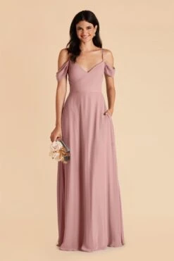 Devin Convertible Dress - English Rose -Cheap Plush Attire Store english rose devin convertible slit bridesmaid dress 02