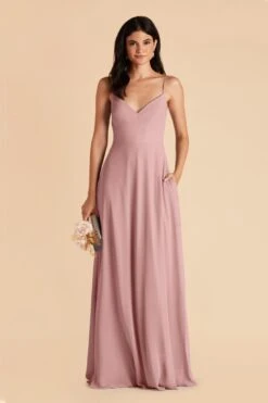 Devin Convertible Dress - English Rose -Cheap Plush Attire Store english rose devin convertible slit bridesmaid dress 03