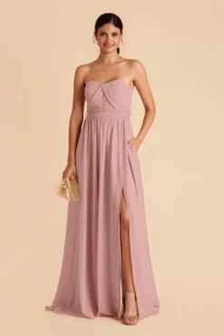 Grace Convertible Dress - English Rose 13 Grace Convertible Dress - English Rose -Cheap Plush Attire Store english rose grace convertible slit bridesmaid dress 02