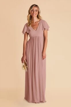 Hannah Empire Dress - English Rose 13 Hannah Empire Dress - English Rose -Cheap Plush Attire Store english rose hannah bridesmaid dress 02