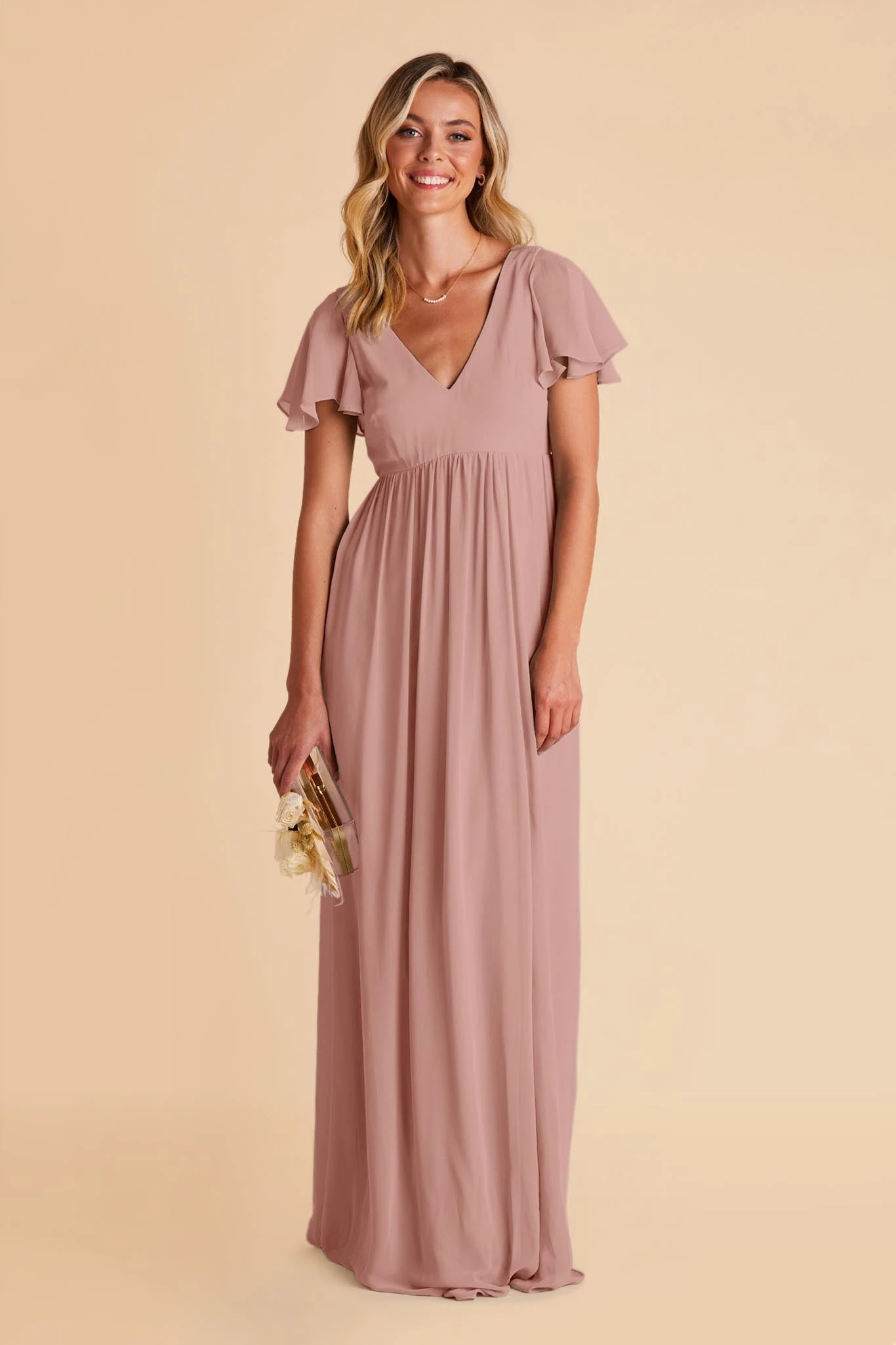 Hannah Empire Dress - English Rose 6 Hannah Empire Dress - English Rose - Image 4