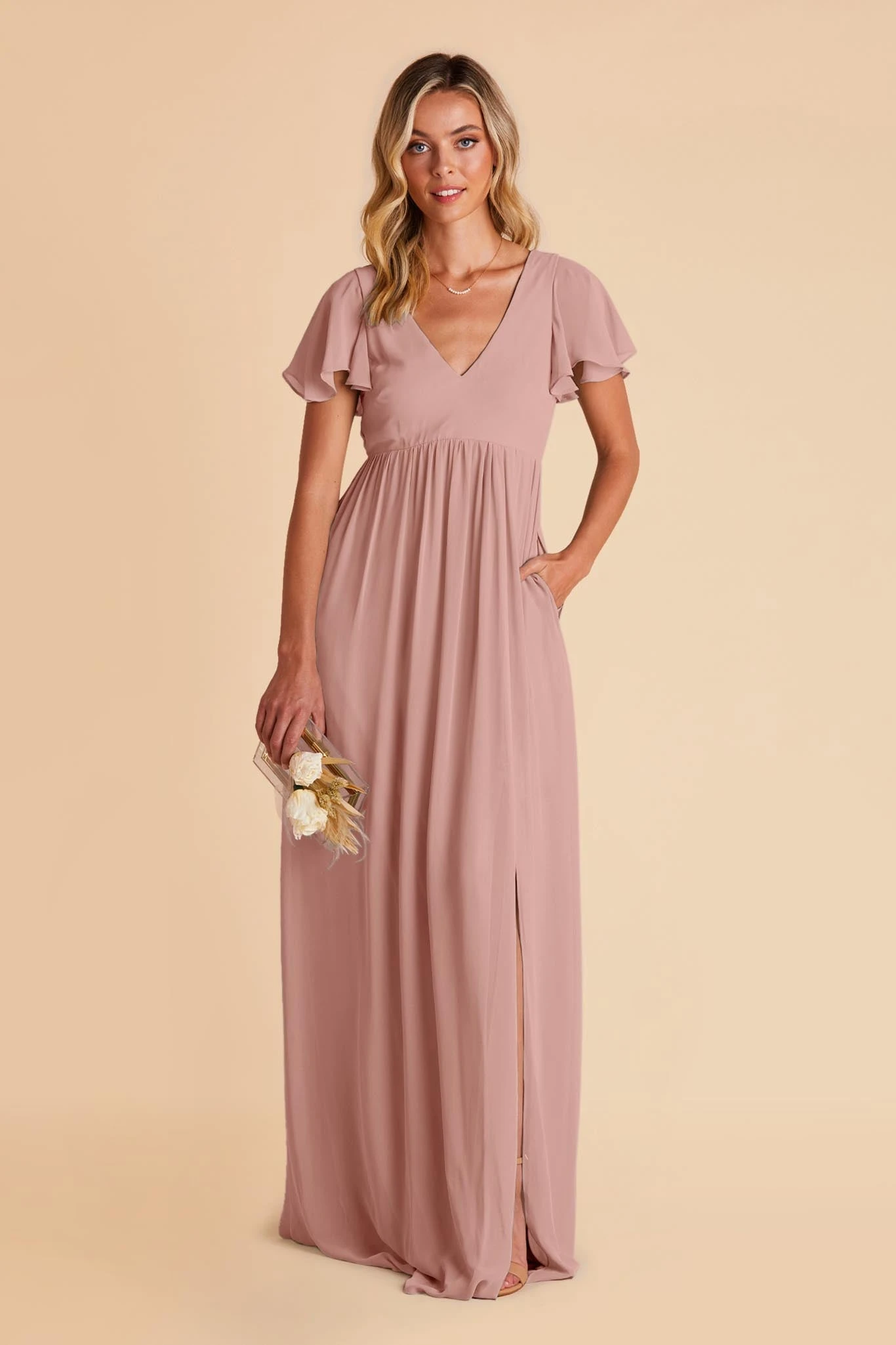 Hannah Empire Dress - English Rose 8 Hannah Empire Dress - English Rose - Image 6