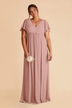 Hannah Empire Dress - English Rose 12 Hannah Empire Dress - English Rose -Cheap Plush Attire Store english rose hannah plus size bridesmaid dress 01