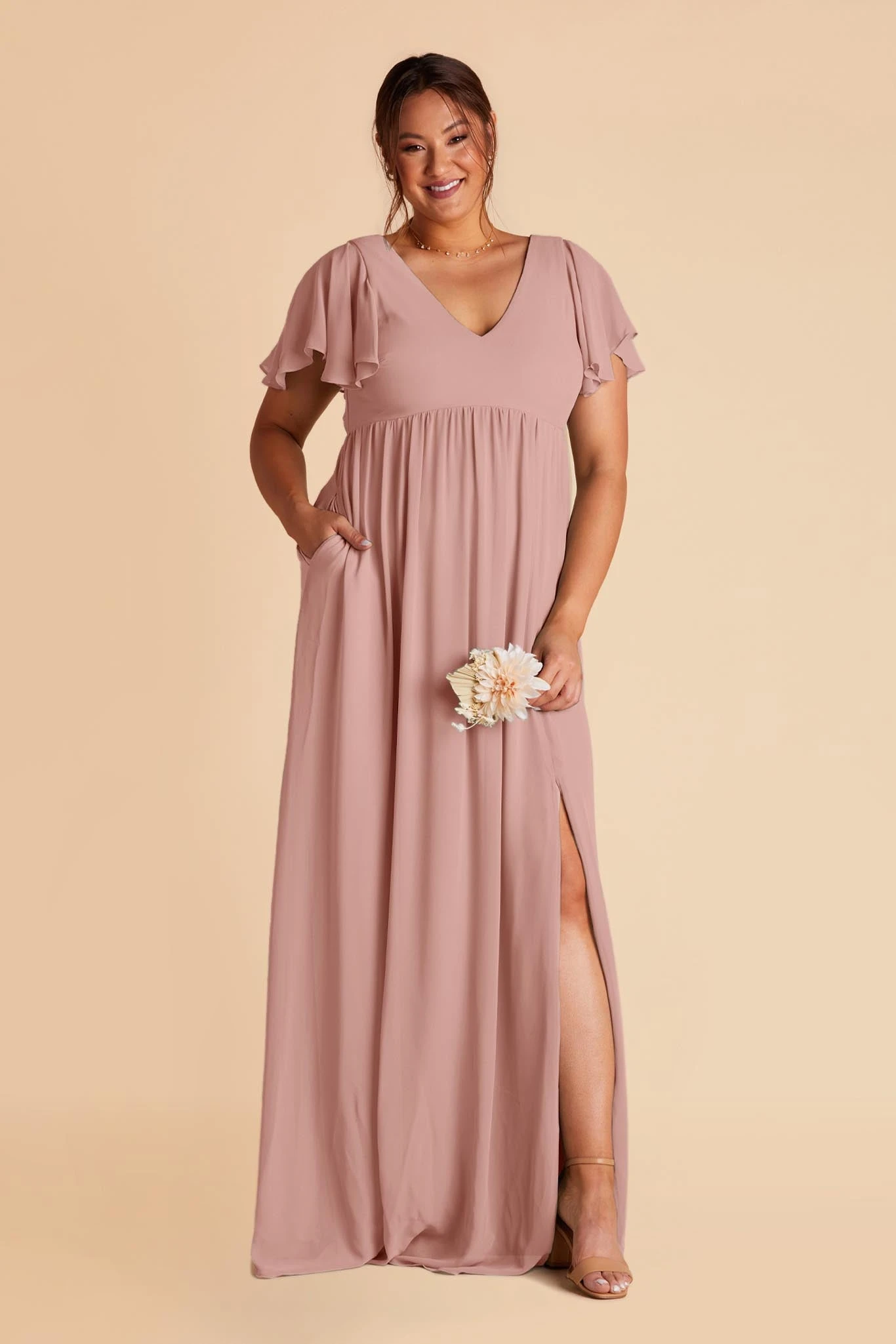 Hannah Empire Dress - English Rose 10 Hannah Empire Dress - English Rose - Image 8