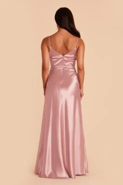 Jay Shiny Satin Dress - English Rose -Cheap Plush Attire Store english rose jay satin bridesmaid dress 04