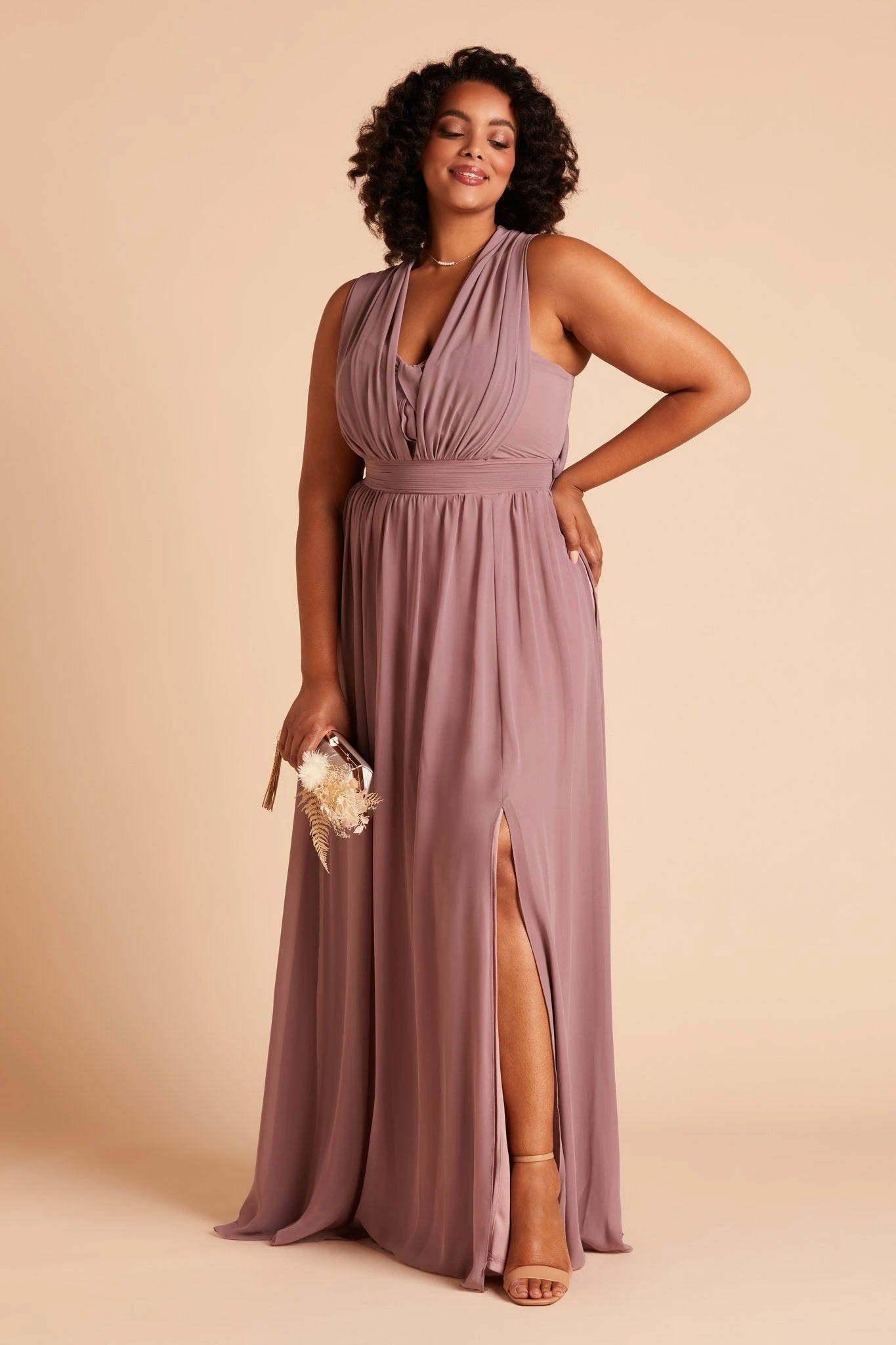 Grace Convertible Dress - Dark Mauve 19 Grace Convertible Dress - Dark Mauve - Image 17