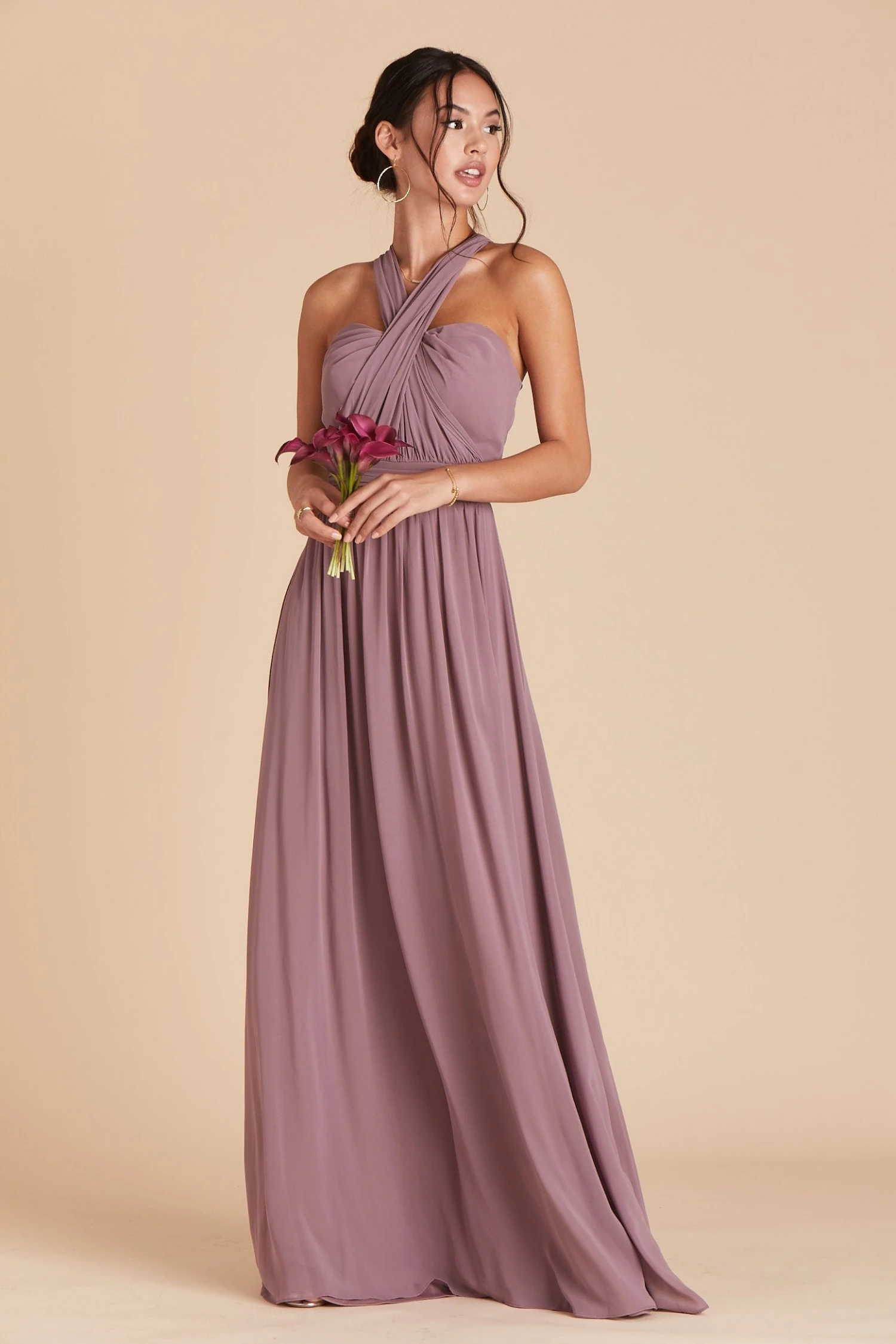 Grace Convertible Dress - Dark Mauve 5 Grace Convertible Dress - Dark Mauve - Image 3