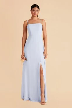 Chris Convertible Chiffon Dress - Ice Blue -Cheap Plush Attire Store ice blue chris convertible bridesmaid dress 02