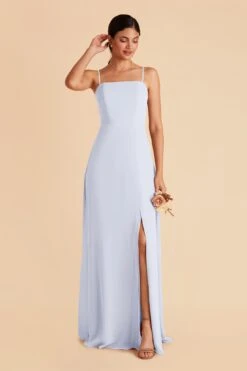 Chris Convertible Chiffon Dress - Ice Blue -Cheap Plush Attire Store ice blue chris convertible bridesmaid dress 03