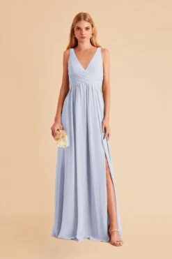 Laurie Empire Dress - Ice Blue 16 Laurie Empire Dress - Ice Blue -Cheap Plush Attire Store ice blue laurie slit bridesmaid dress 05