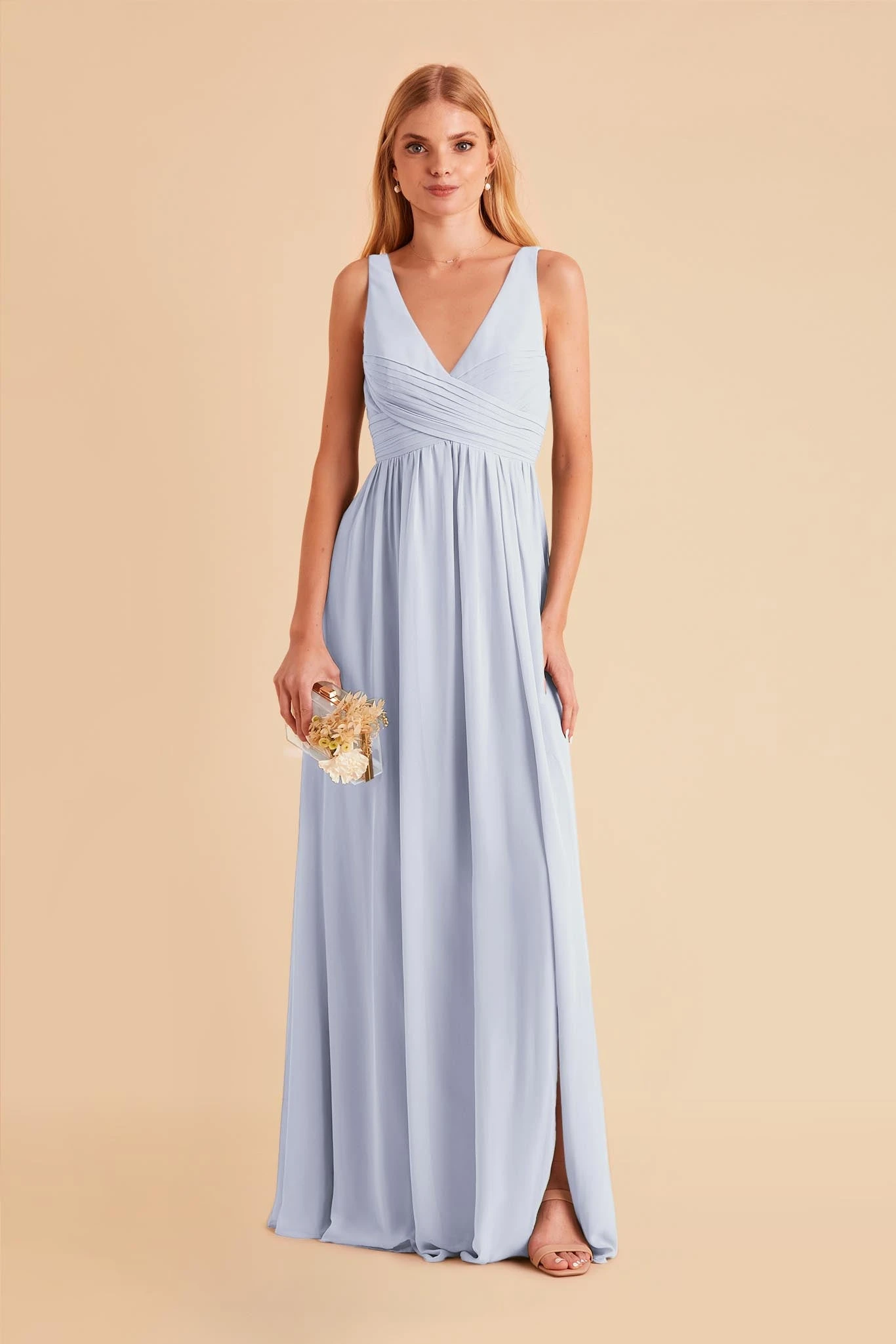 Laurie Empire Dress - Ice Blue 6 Laurie Empire Dress - Ice Blue - Image 4