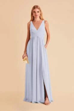Laurie Empire Dress - Ice Blue 18 Laurie Empire Dress - Ice Blue -Cheap Plush Attire Store ice blue laurie slit bridesmaid dress 08