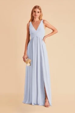 Laurie Empire Dress - Ice Blue 20 Laurie Empire Dress - Ice Blue -Cheap Plush Attire Store ice blue laurie slit bridesmaid dress 09