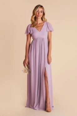 Hannah Empire Dress - Lavender